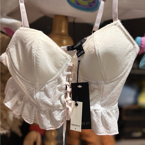 Forever 21 Other - Forever 21 White Structured Bra